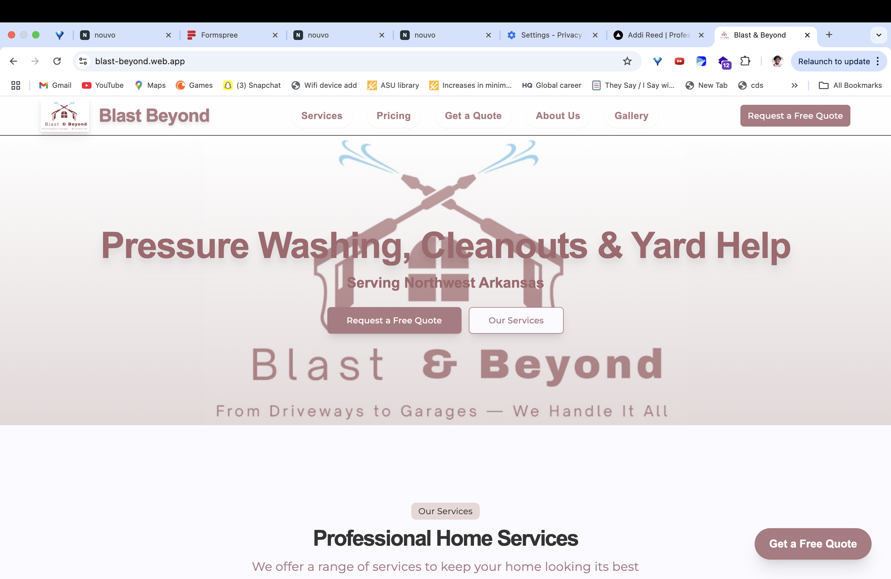 Business Website