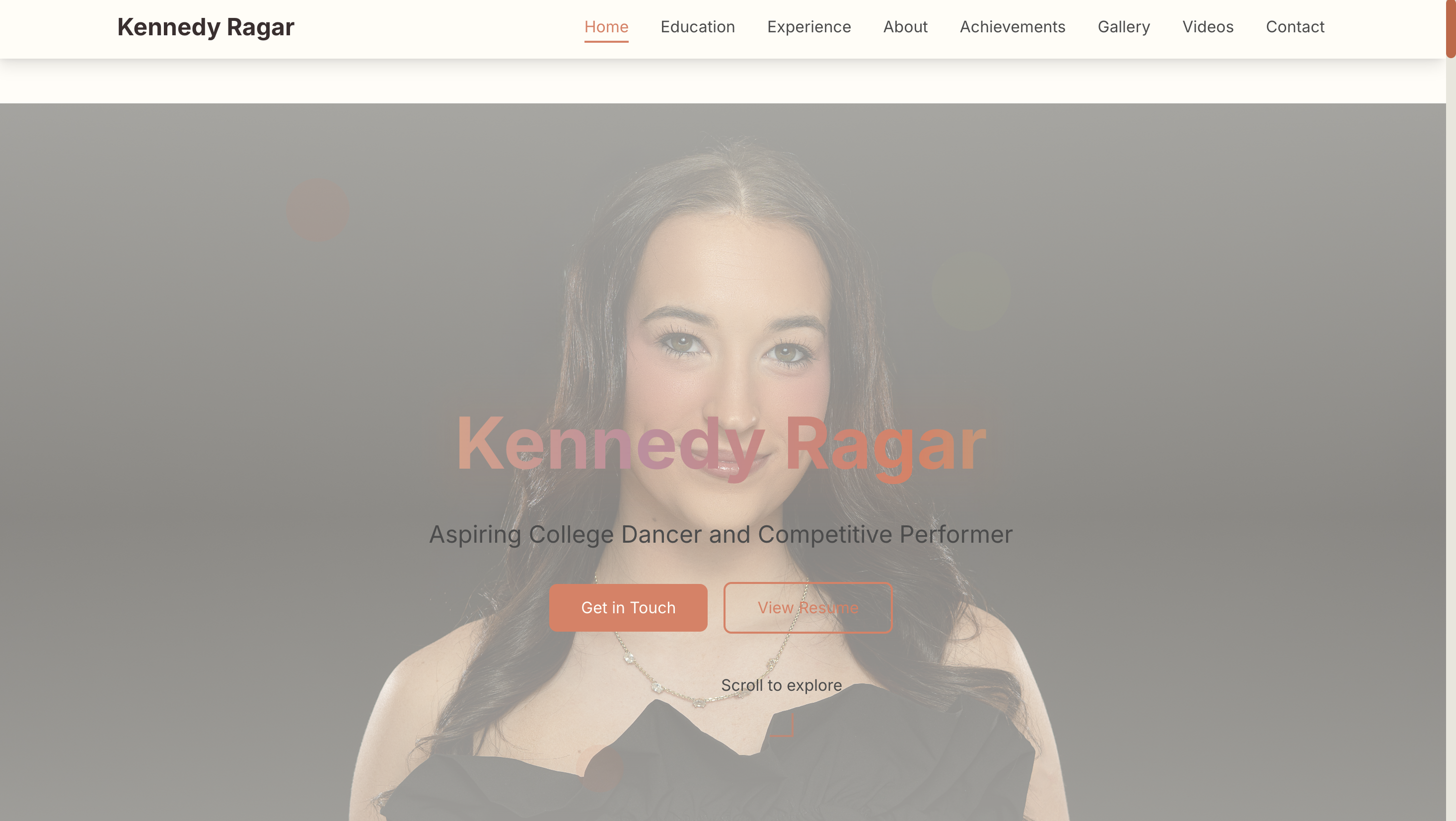 Kennedy Ragar Dance Portfolio